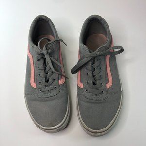 VANS Grey and Pink Size 5 Missy